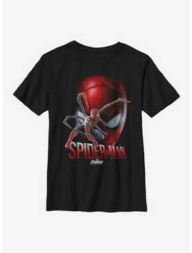Marvel Spider-Man Iron Spider Face Youth T-Shirt, , hi-res