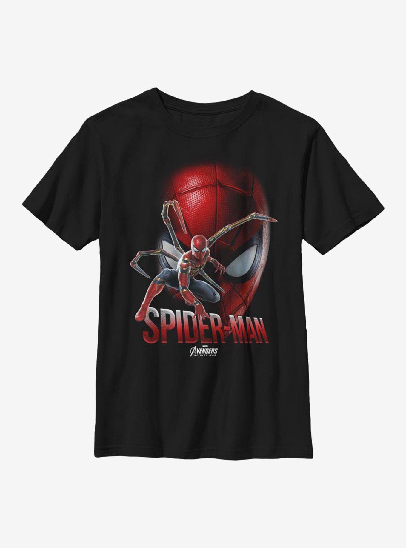 Marvel Spider-Man Iron Spider Face Youth T-Shirt, , hi-res