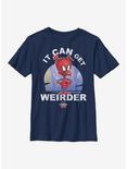 Marvel Spider-Man It Can Get Weirder Youth T-Shirt, NAVY, hi-res