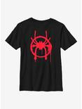 Marvel Spider-Man: Into The Spiderverse Miles Symbol Youth T-Shirt, BLACK, hi-res