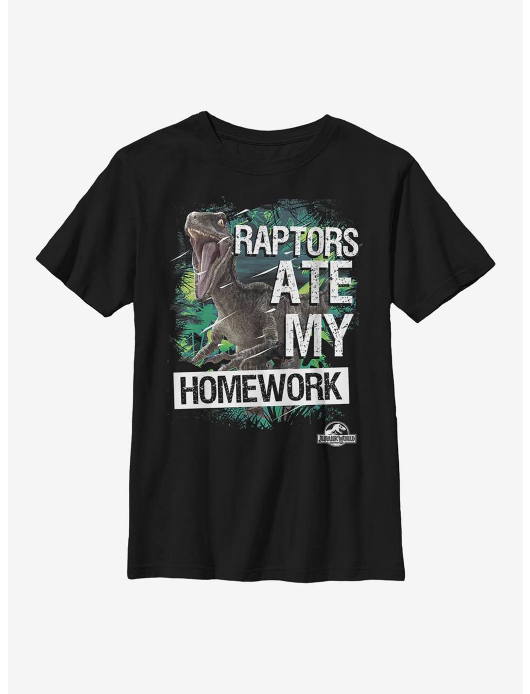 Jurassic World Paper Snack Youth T-Shirt, BLACK, hi-res