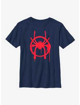 Marvel Spider-Man: Into The Spiderverse Miles Symbol Youth T-Shirt, , hi-res