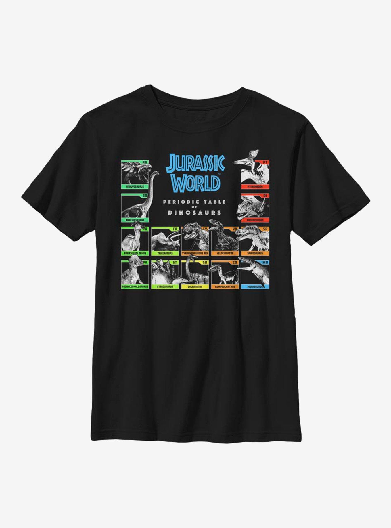 Jurassic World Periodic Dinos Youth T-Shirt, , hi-res