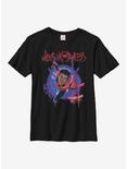 Marvel Spider-Man Painted Miles Youth T-Shirt, BLACK, hi-res