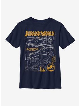 Jurassic World Rex Breakdown Youth T-Shirt, , hi-res