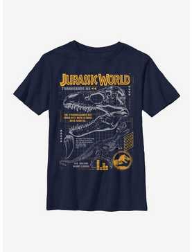 Jurassic World Rex Breakdown Youth T-Shirt, , hi-res