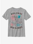 Marvel Spider-Man World Wide Web Slinger Youth T-Shirt, ATH HTR, hi-res