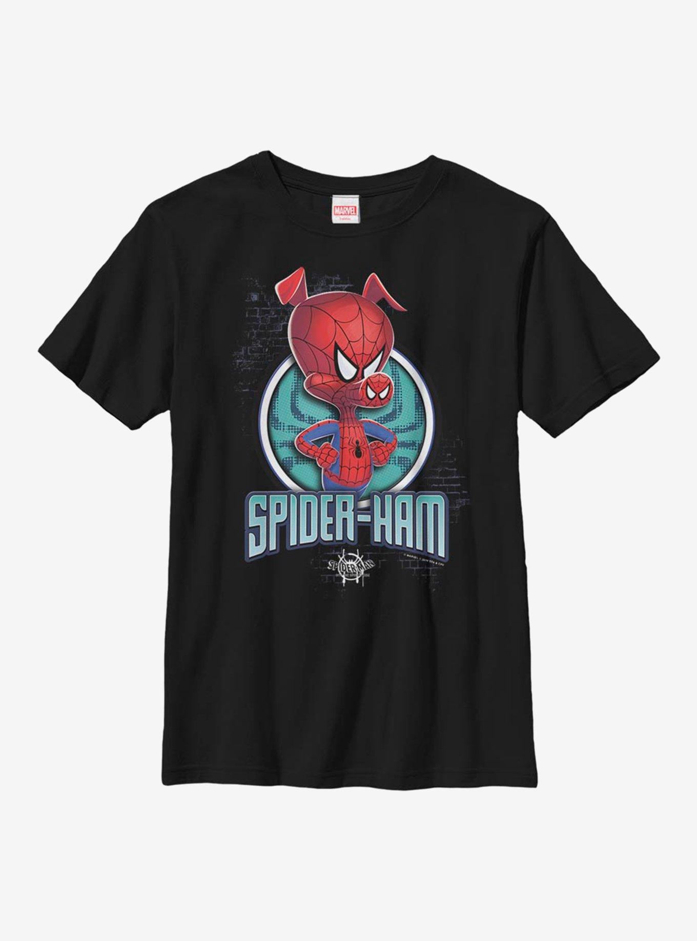 Marvel Spider-Man: Into The Spiderverse Spider Ham Youth T-Shirt ...