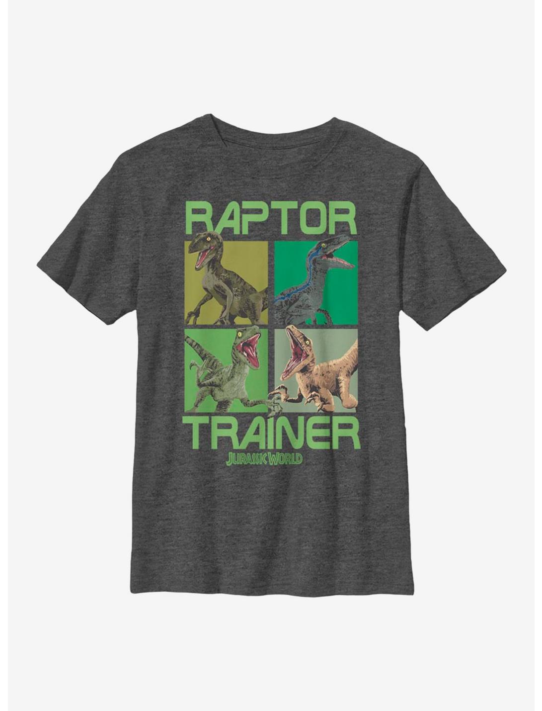 Jurassic World Trainer Youth T-Shirt, CHAR HTR, hi-res