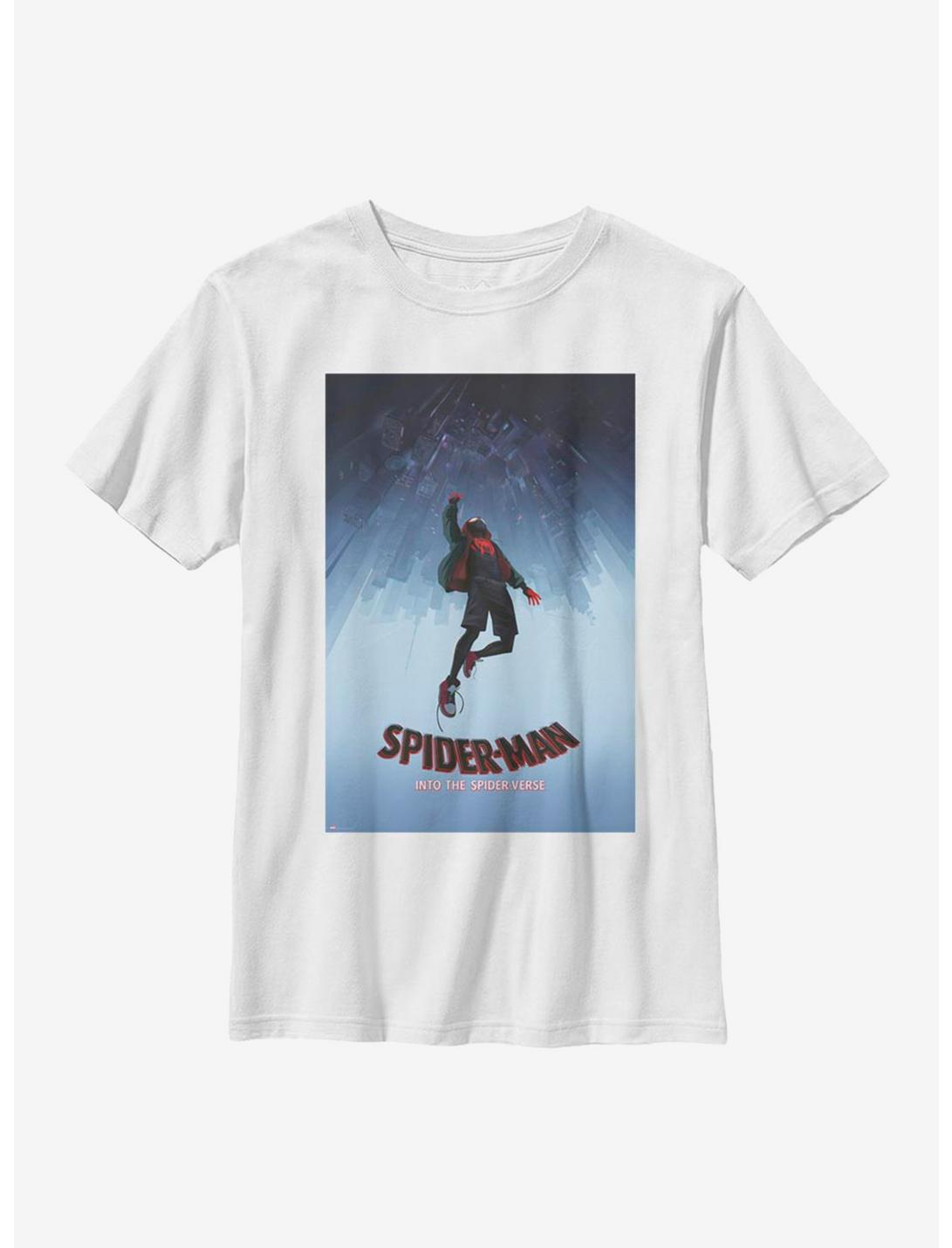 Marvel Spider-Man: Into The Spiderverse Poster Youth T-Shirt, WHITE, hi-res