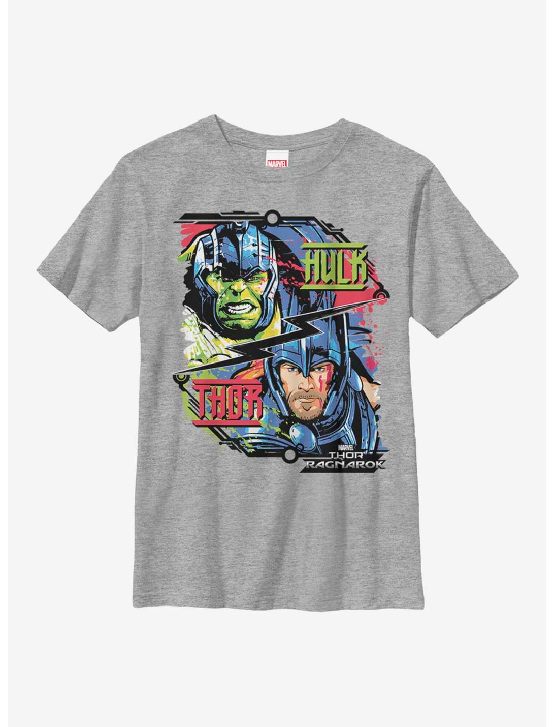 Marvel Thor Hulk Versus Thor Youth T-Shirt, ATH HTR, hi-res