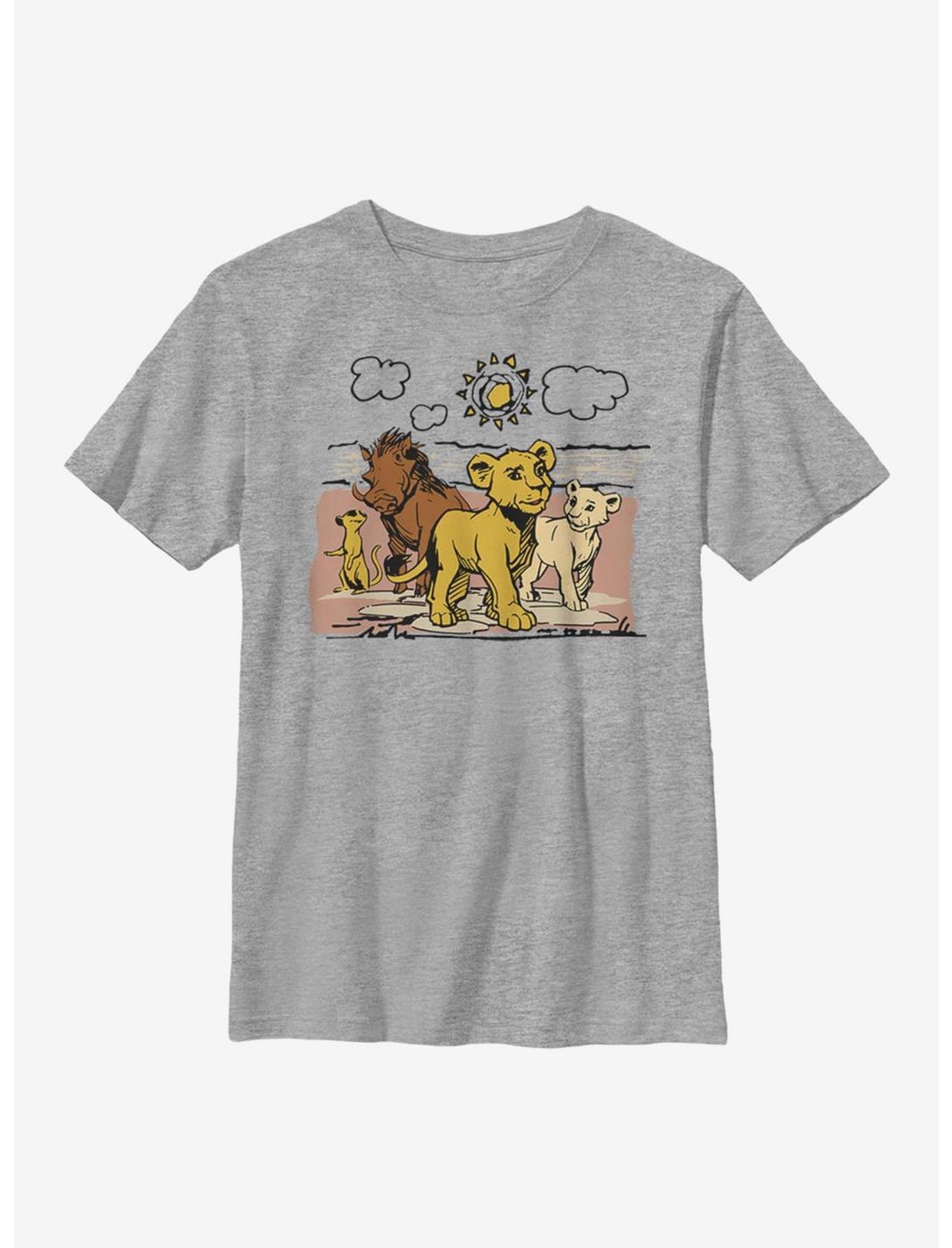 Disney The Lion King 2019 Hakuna Group Youth T-Shirt, ATH HTR, hi-res