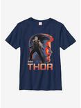 Marvel Thor Asgardian Silhouette Youth T-Shirt, NAVY, hi-res