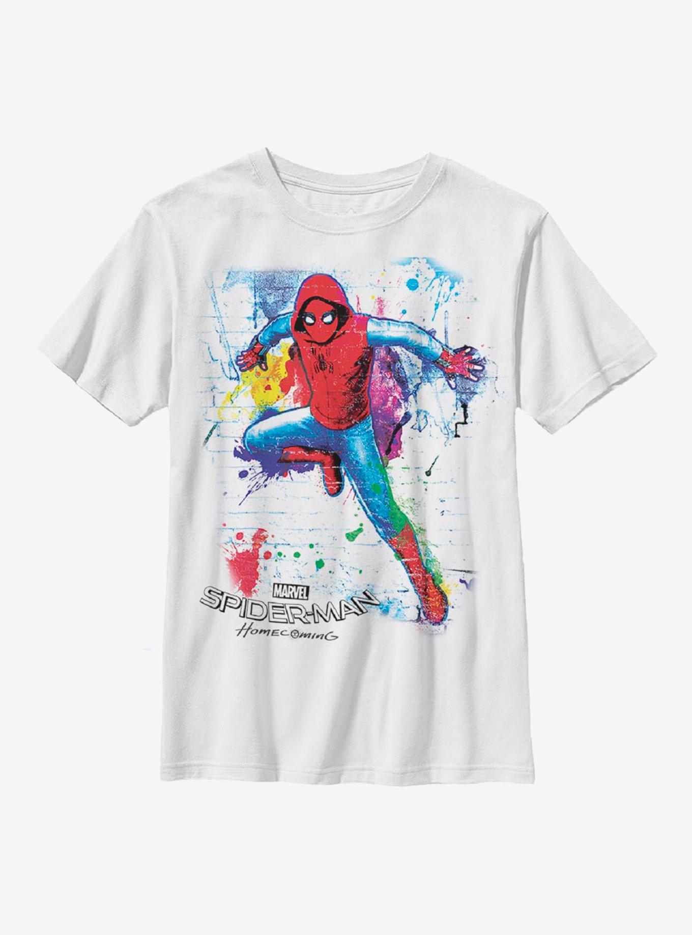 Marvel Spider-Man Wall Hang Youth T-Shirt, , hi-res