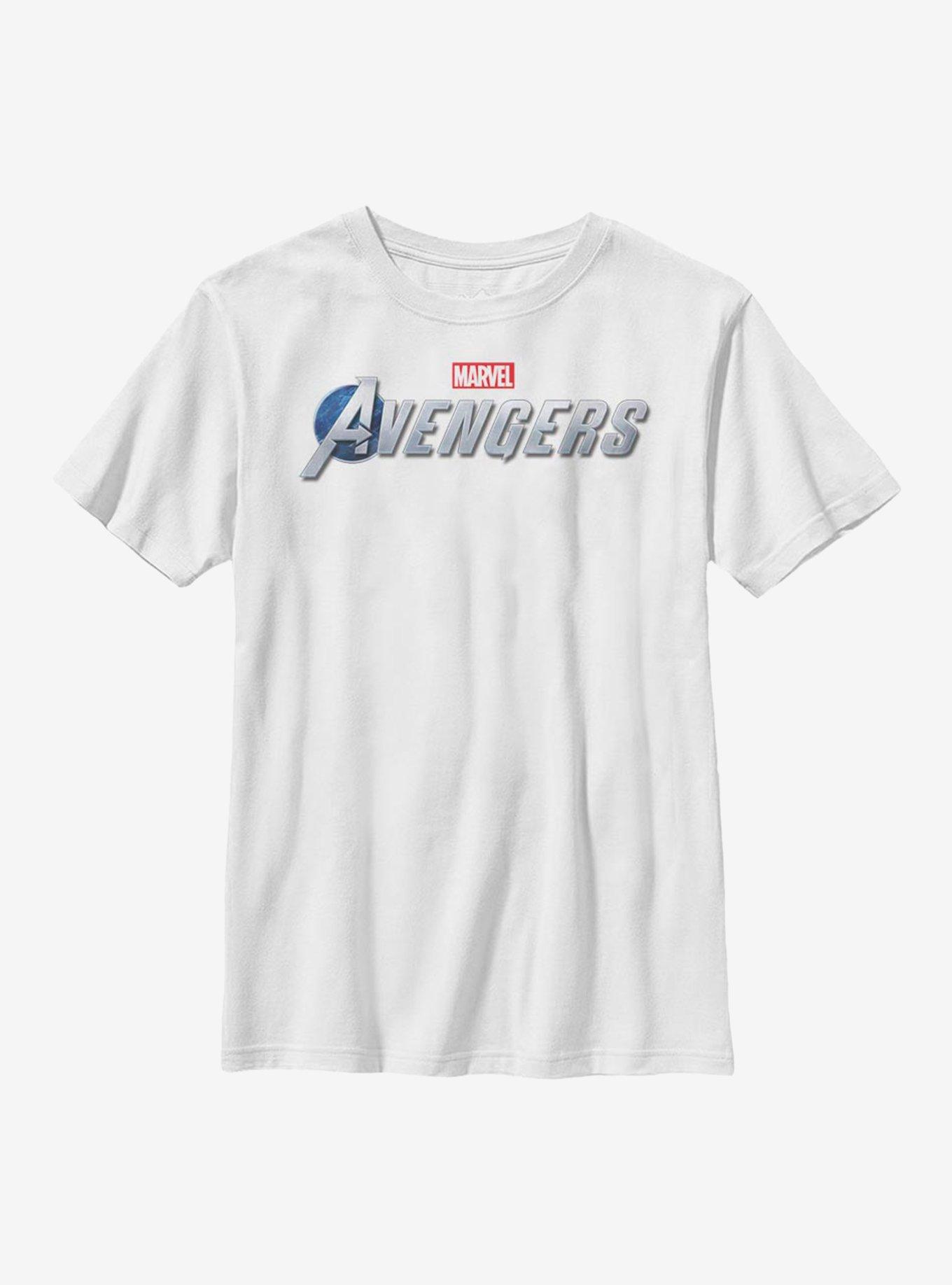 Marvel Avengers Game Brick Logo Youth T-Shirt, , hi-res