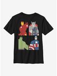 Marvel Avengers Block Party Youth T-Shirt, BLACK, hi-res
