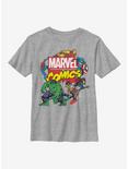 Marvel Avengers Classic Logo Avengers Youth T-Shirt, ATH HTR, hi-res