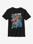 Marvel Avengers Hero Dad Heroes Youth T-Shirt, BLACK, hi-res