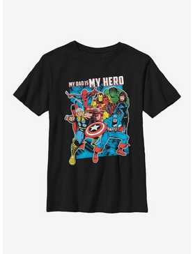 Marvel Avengers Hero Dad Heroes Youth T-Shirt, , hi-res