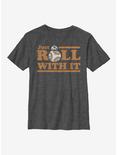 Star Wars Episode VIII The Last Jedi Just Roll Youth T-Shirt, CHAR HTR, hi-res