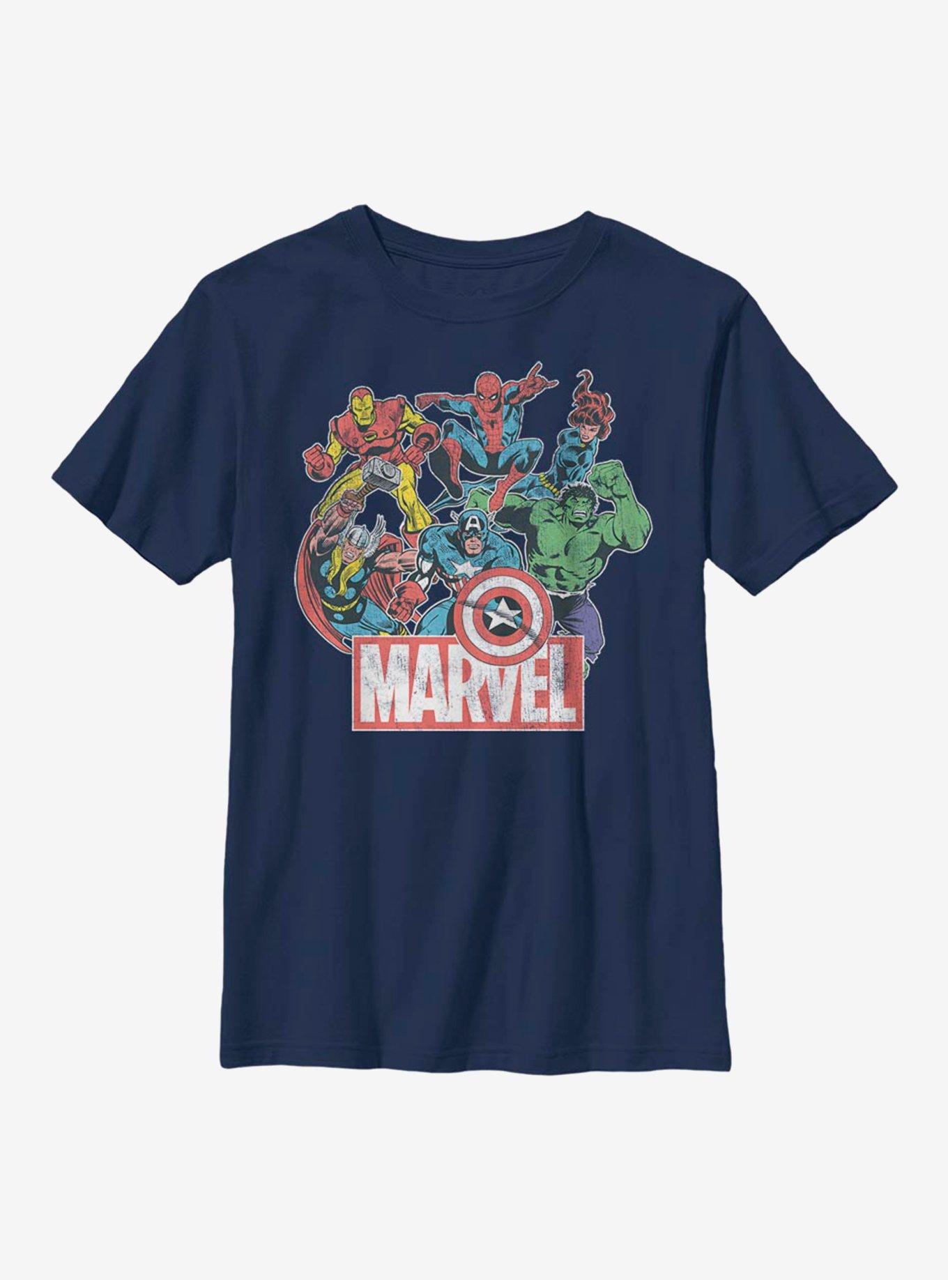 Marvel Avengers Heroes of Today Youth T-Shirt, NAVY, hi-res
