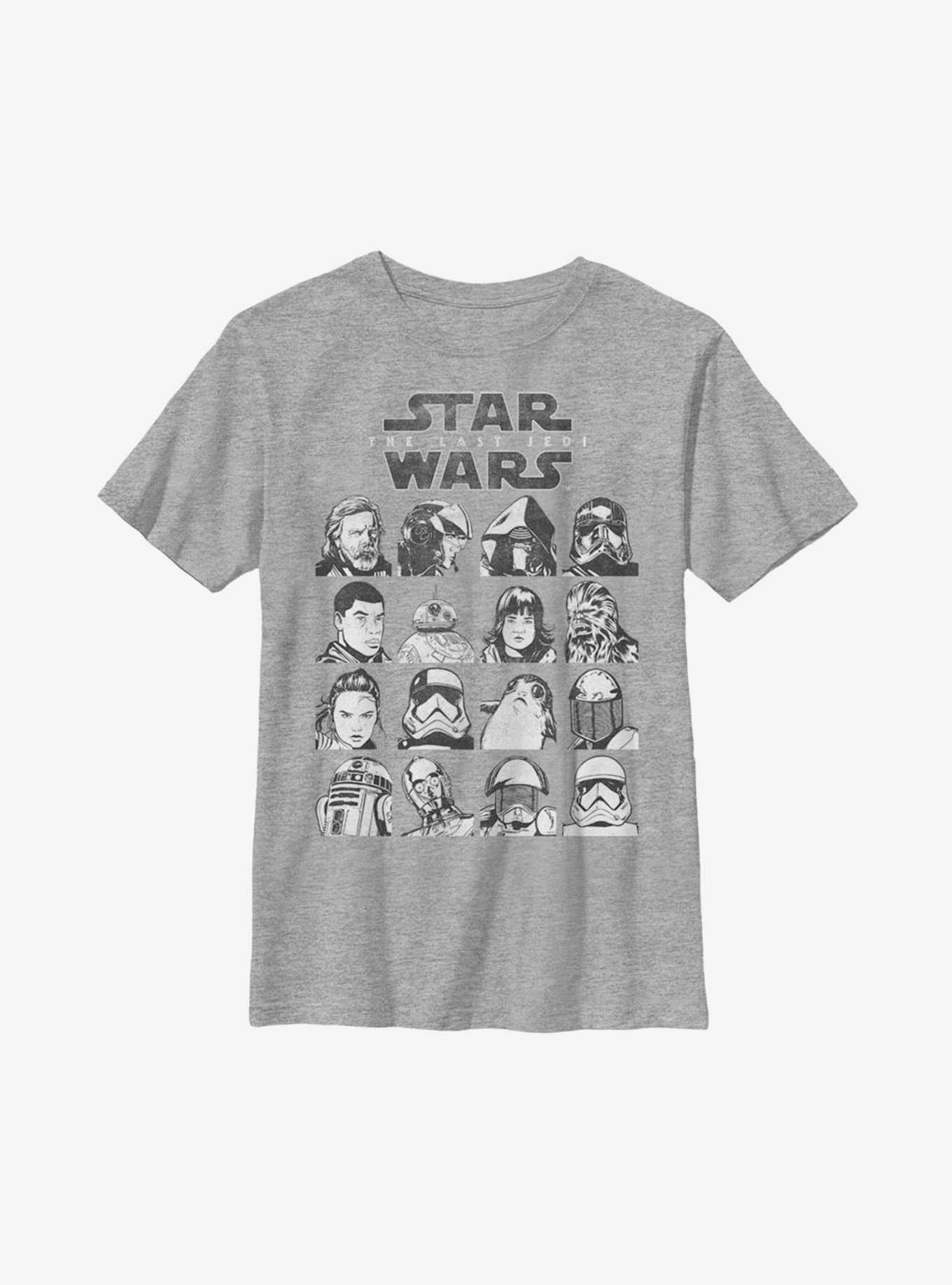 Star Wars Episode VIII The Last Jedi Last Jedi Grid Youth T-Shirt, , hi-res