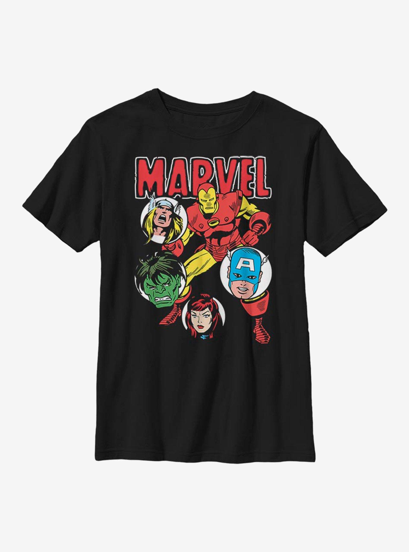 Marvel Avengers Marvel Squad Youth T-Shirt - BLACK | BoxLunch