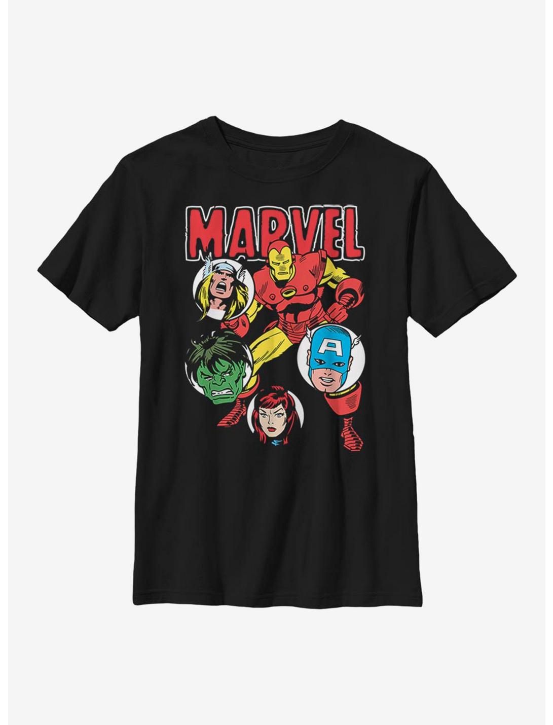 Marvel Avengers Marvel Squad Youth T-Shirt, BLACK, hi-res