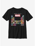 Marvel Periodic Marvel Youth T-Shirt, BLACK, hi-res