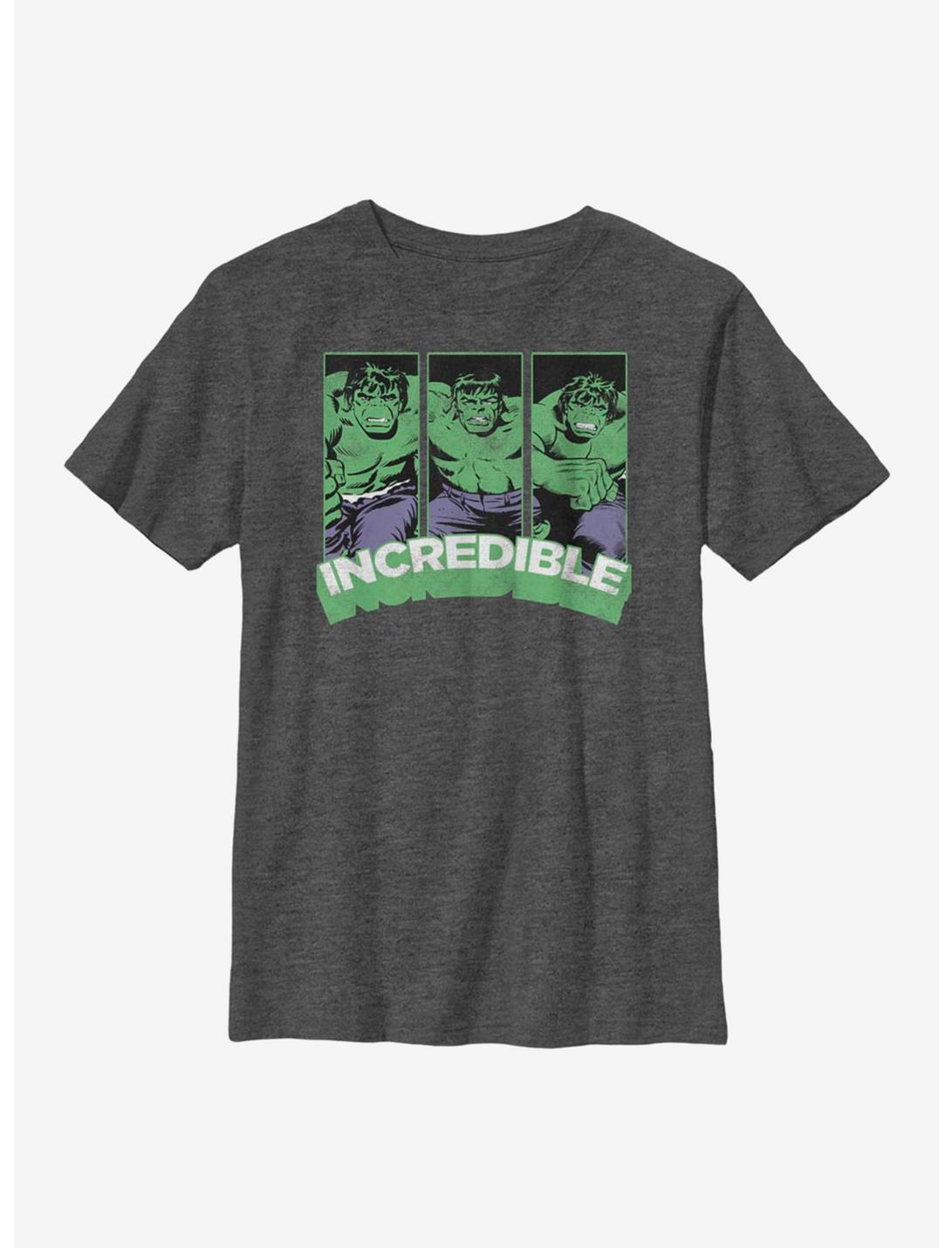 Marvel Hulk Super Incredible Youth T-Shirt, CHAR HTR, hi-res
