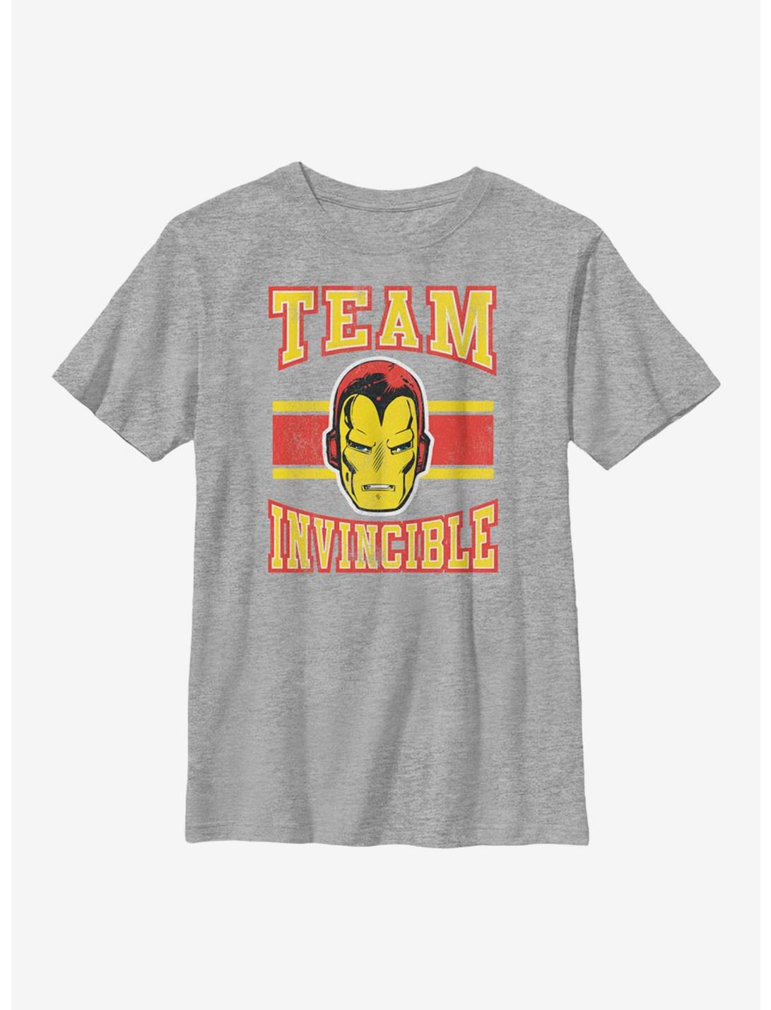 Marvel Iron Man Team Invincible Youth T-Shirt, ATH HTR, hi-res