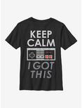 Nintendo Super Mario Calm Controller Youth T-Shirt, BLACK, hi-res