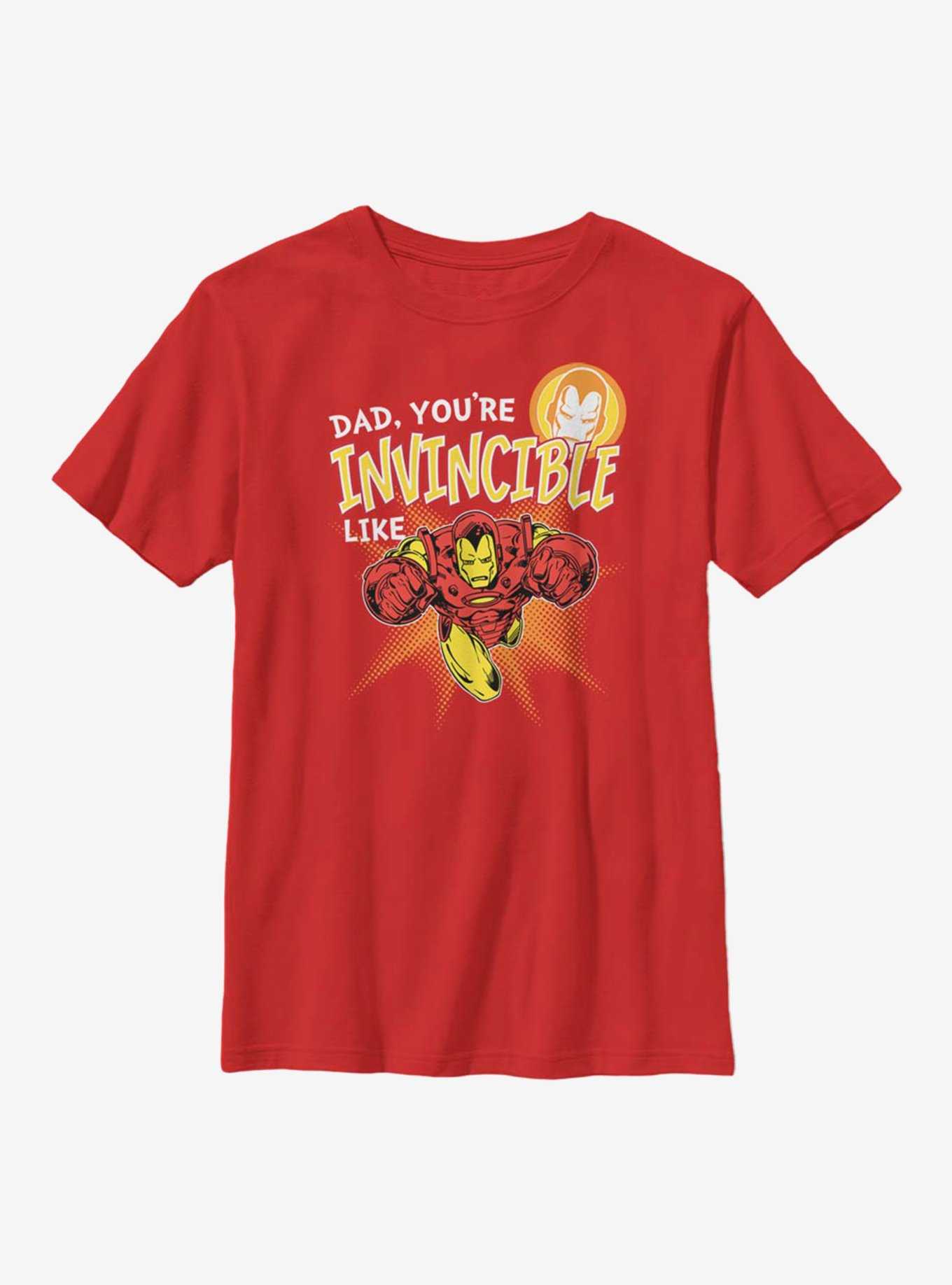 Marvel Iron Man Invincible Like Dad Youth T-Shirt, , hi-res