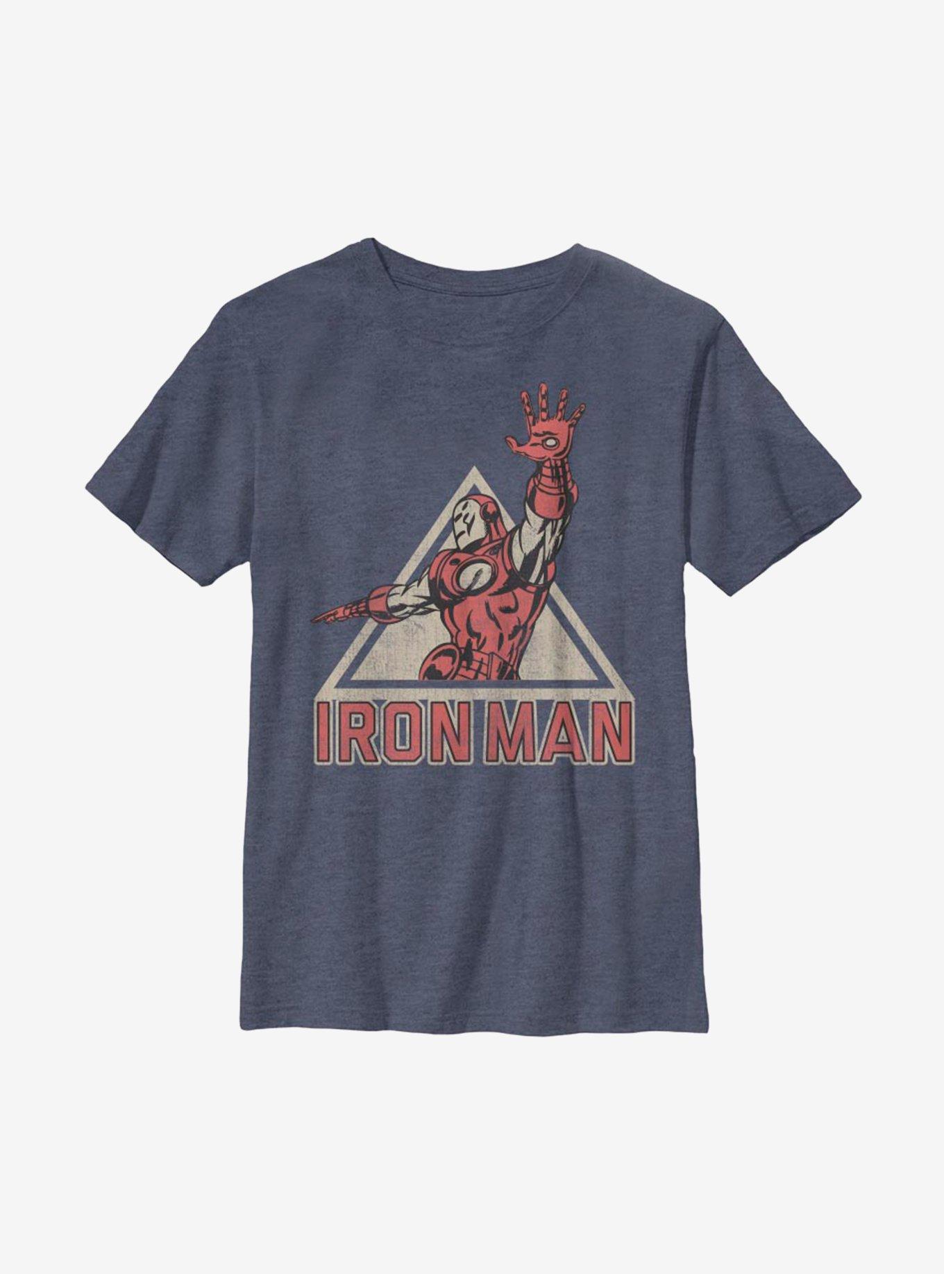 Marvel Iron Man Power Youth T-Shirt, NAVY HTR, hi-res