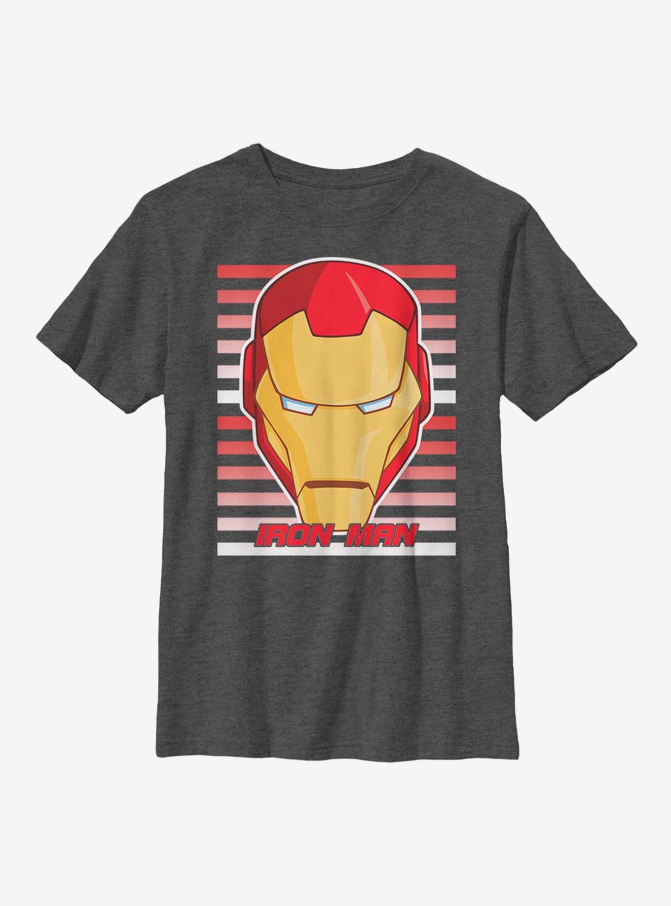 Marvel Iron Man Big Face Youth T-Shirt, , hi-res