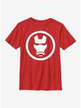 Marvel Iron Man Mask Youth T-Shirt, RED, hi-res