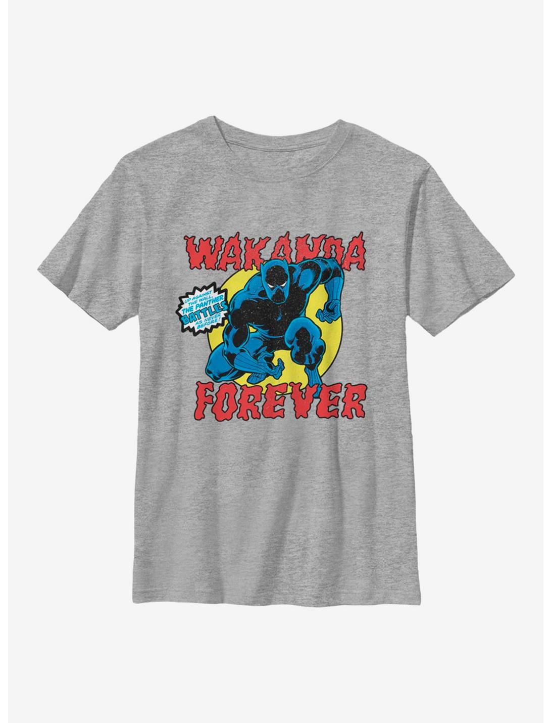 Marvel Black Panther Panther Battles Youth T-Shirt, ATH HTR, hi-res