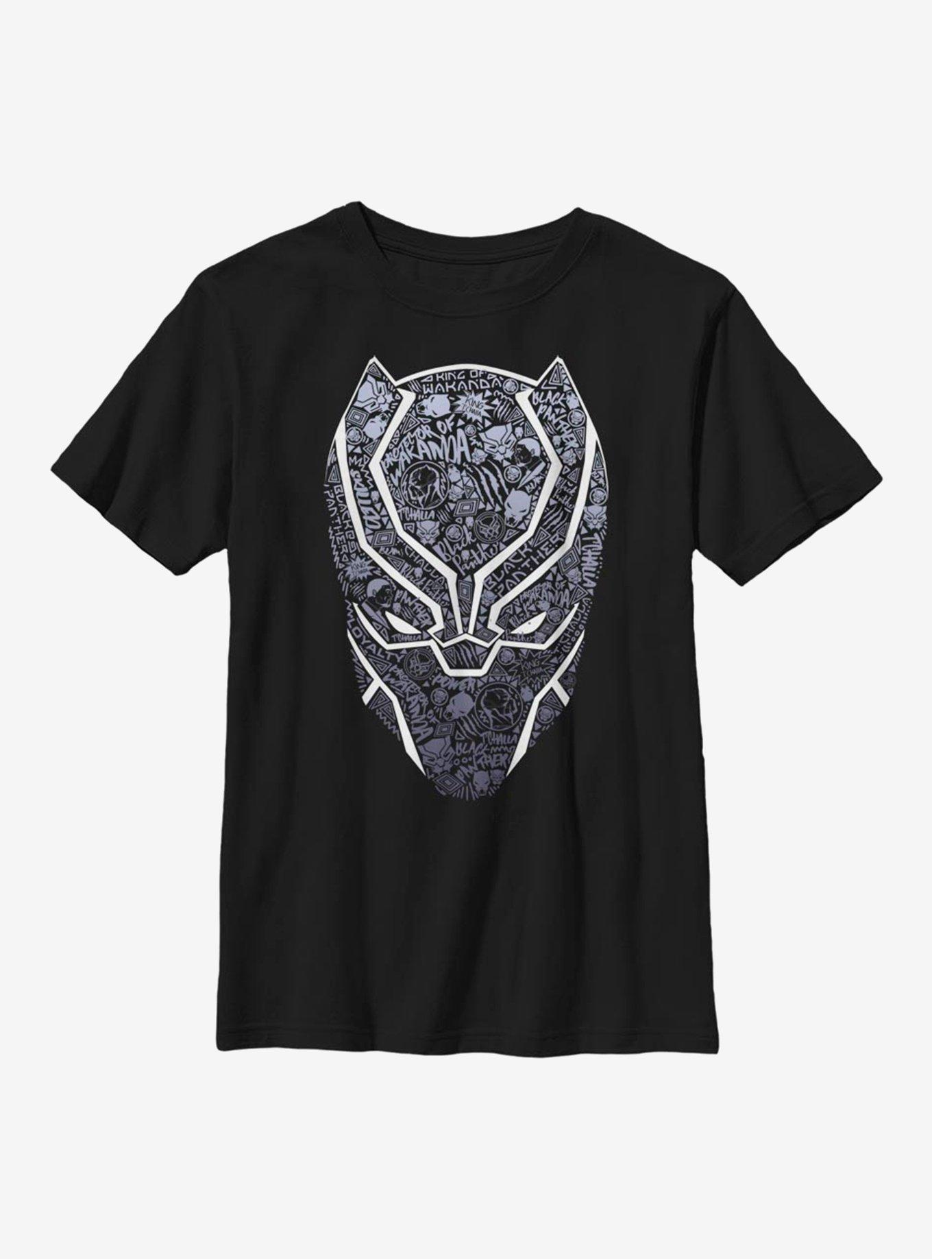 Marvel Black Panther Icon Fill Youth T-Shirt, , hi-res