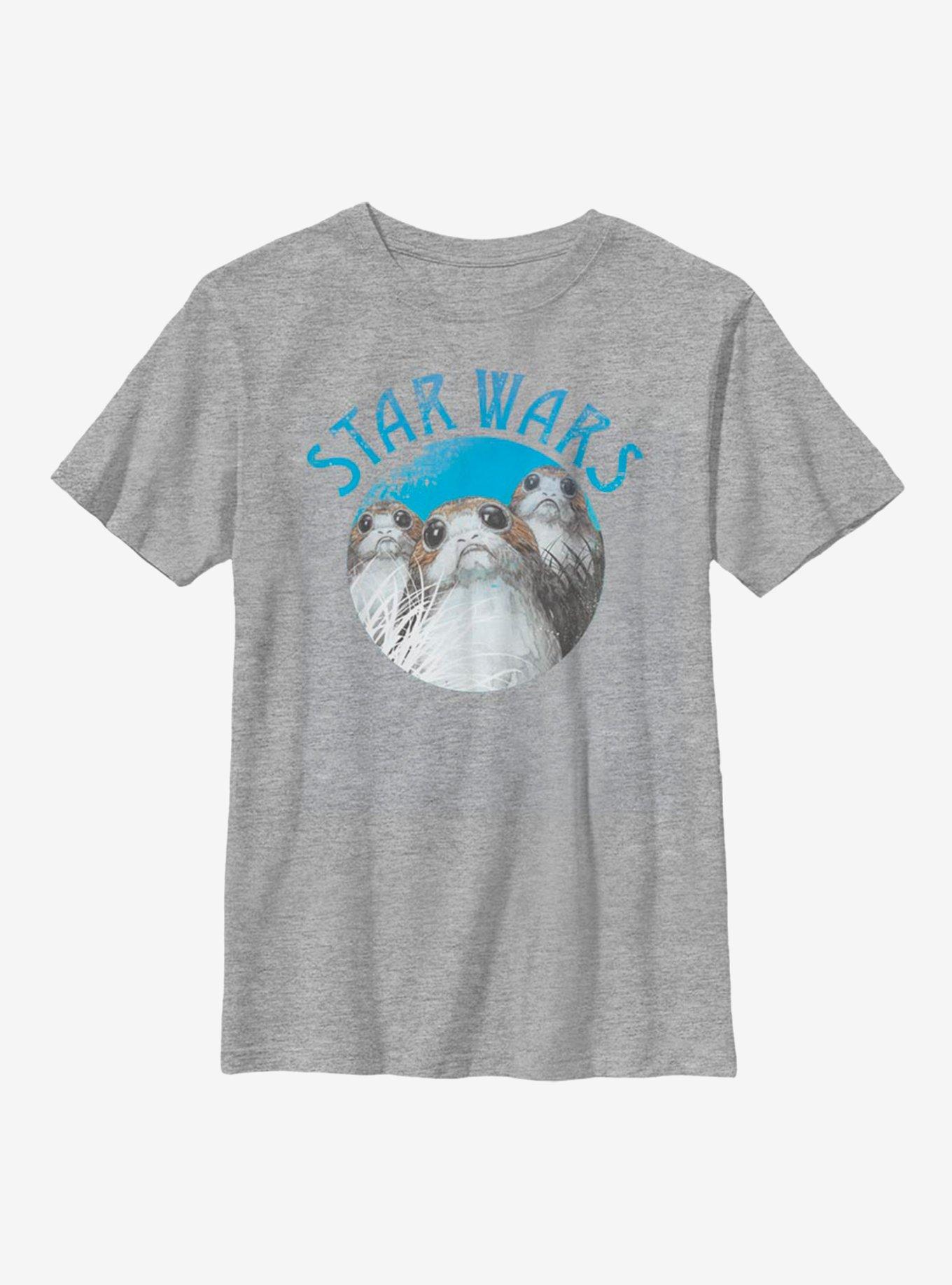 Star Wars Episode VIII The Last Jedi Porgisborg Youth T-Shirt, ATH HTR, hi-res