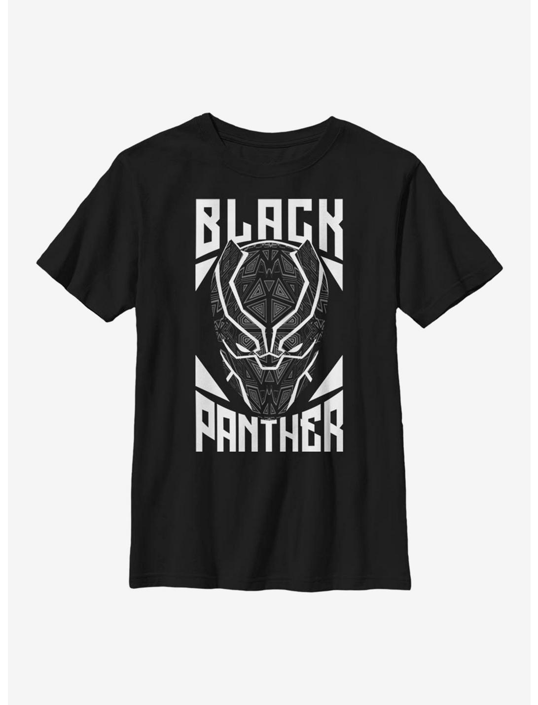 Marvel Black Panther Panther Stamp  Youth T-Shirt, BLACK, hi-res