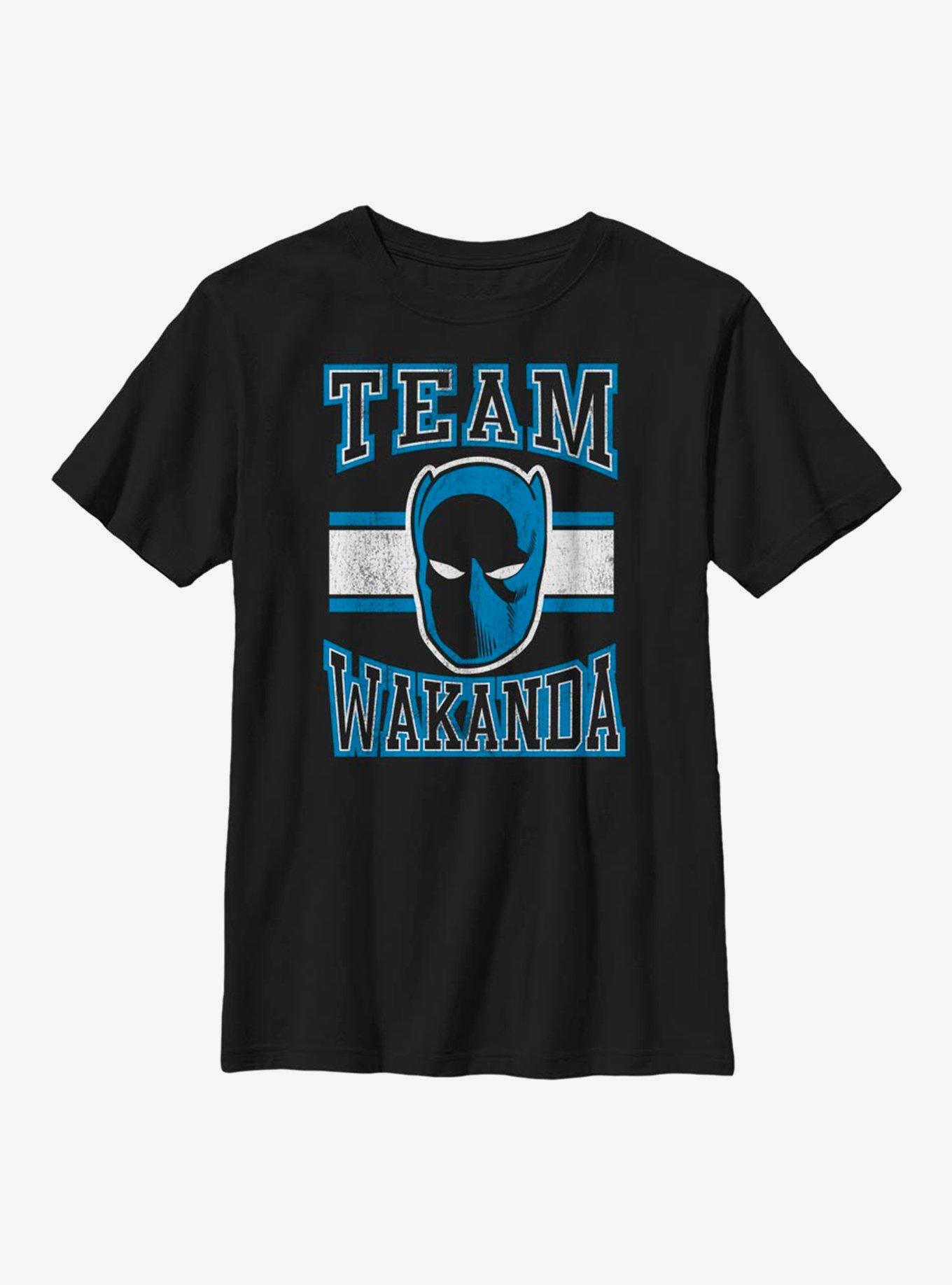 Marvel Black Panther Team Wakanda Youth T-Shirt, BLACK, hi-res