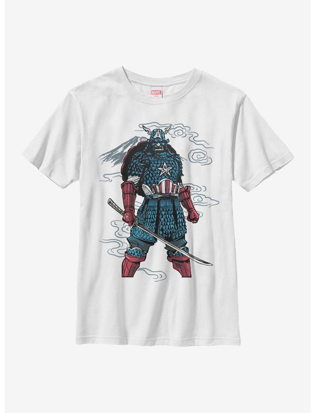 Marvel Captain America Moutain Warrior Youth T-Shirt, WHITE, hi-res
