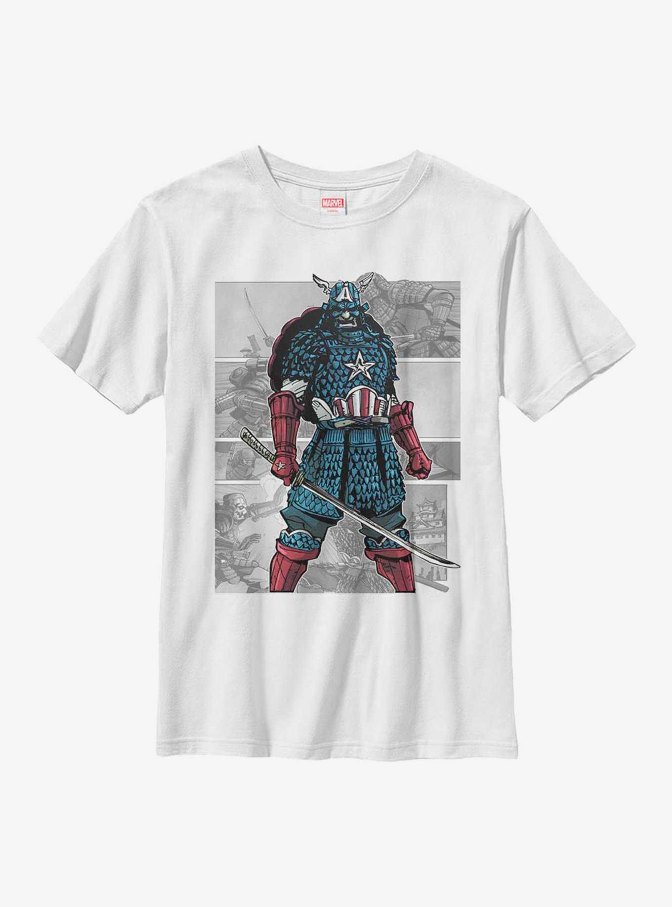 Marvel Captain America USA Samurai Youth T-Shirt, , hi-res