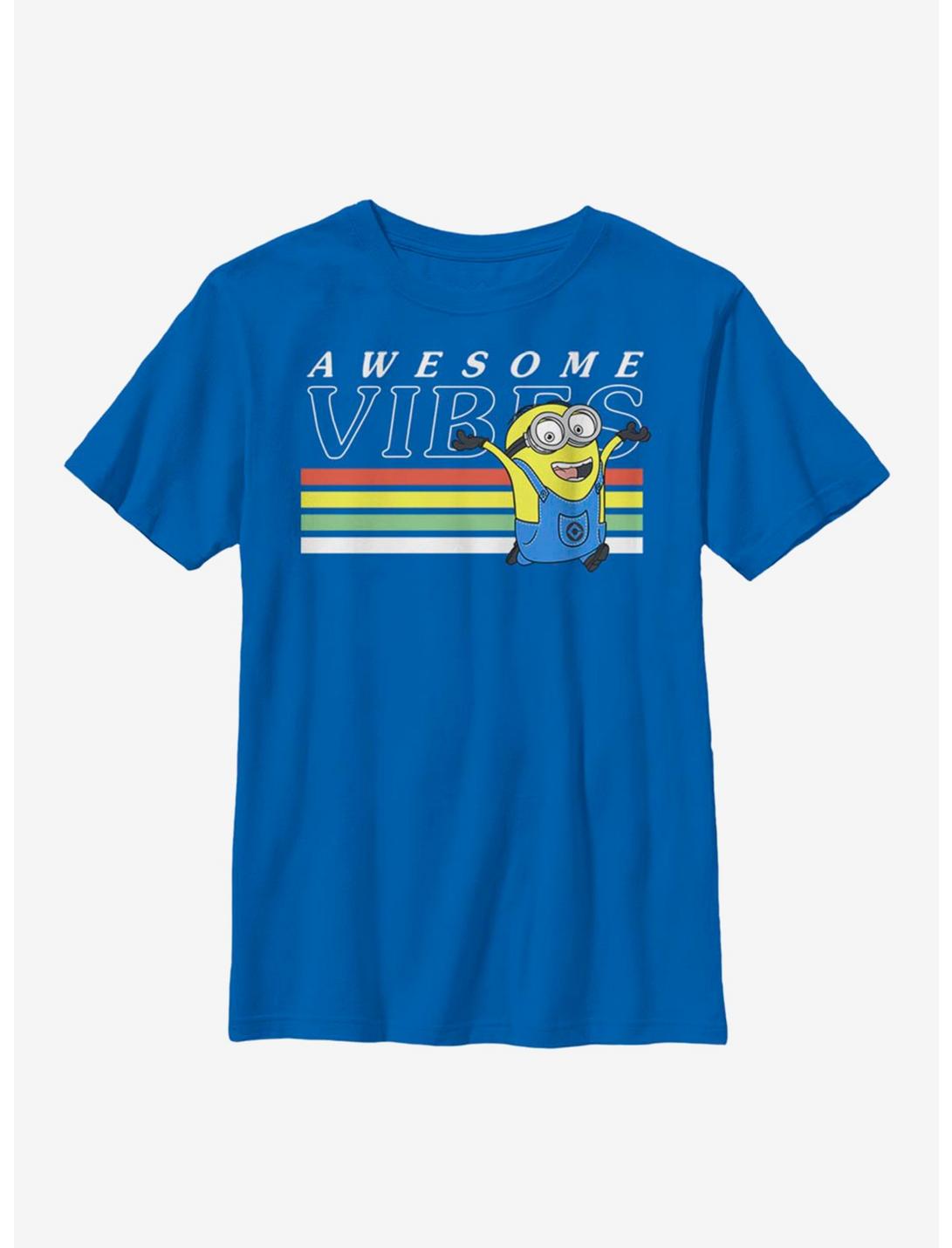 Despicable Me Minions Awesome Vibes Youth T-Shirt, ROYAL, hi-res