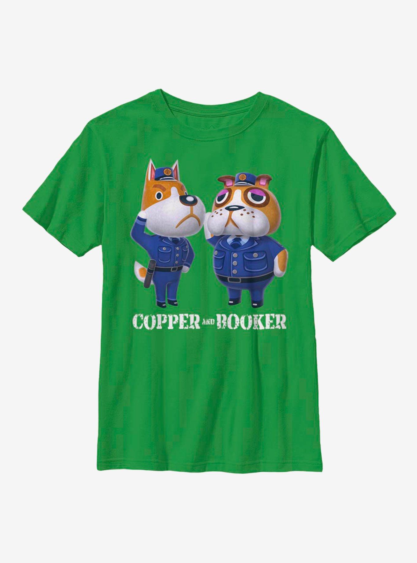 Nintendo Animal Crossing Copper And Booker Youth T-Shirt, KELLY, hi-res