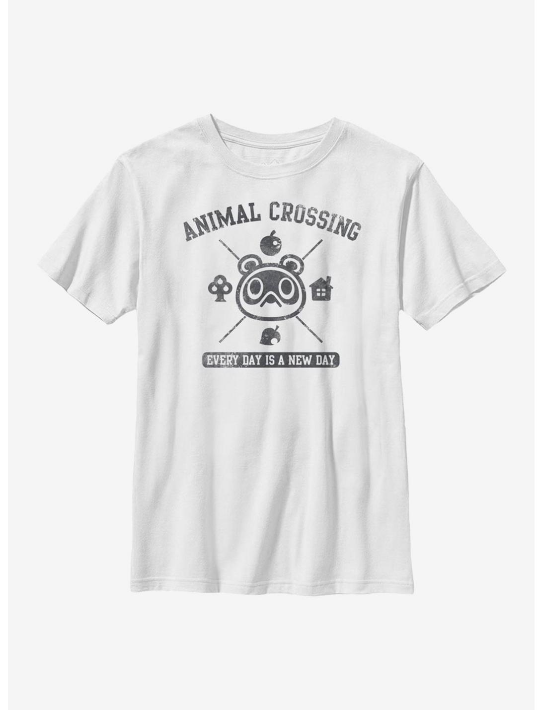 Nintendo Animal Crossing Every Day Youth T-Shirt, WHITE, hi-res
