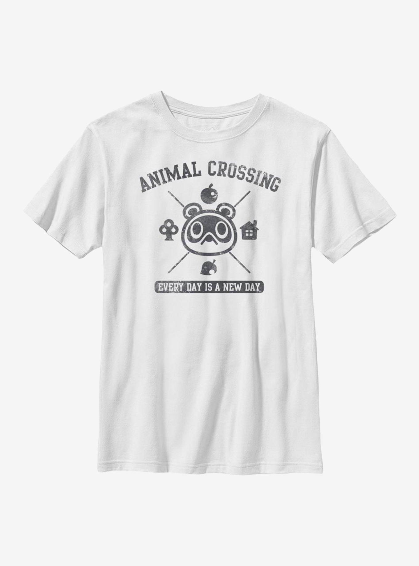 Nintendo Animal Crossing Every Day Youth T-Shirt, WHITE, hi-res