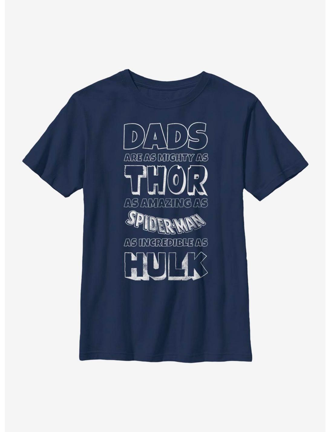 Marvel Avengers Marvel Dads Youth T-Shirt, NAVY, hi-res