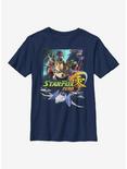 Nintendo Star Fox Fox Poster Youth T-Shirt, NAVY, hi-res