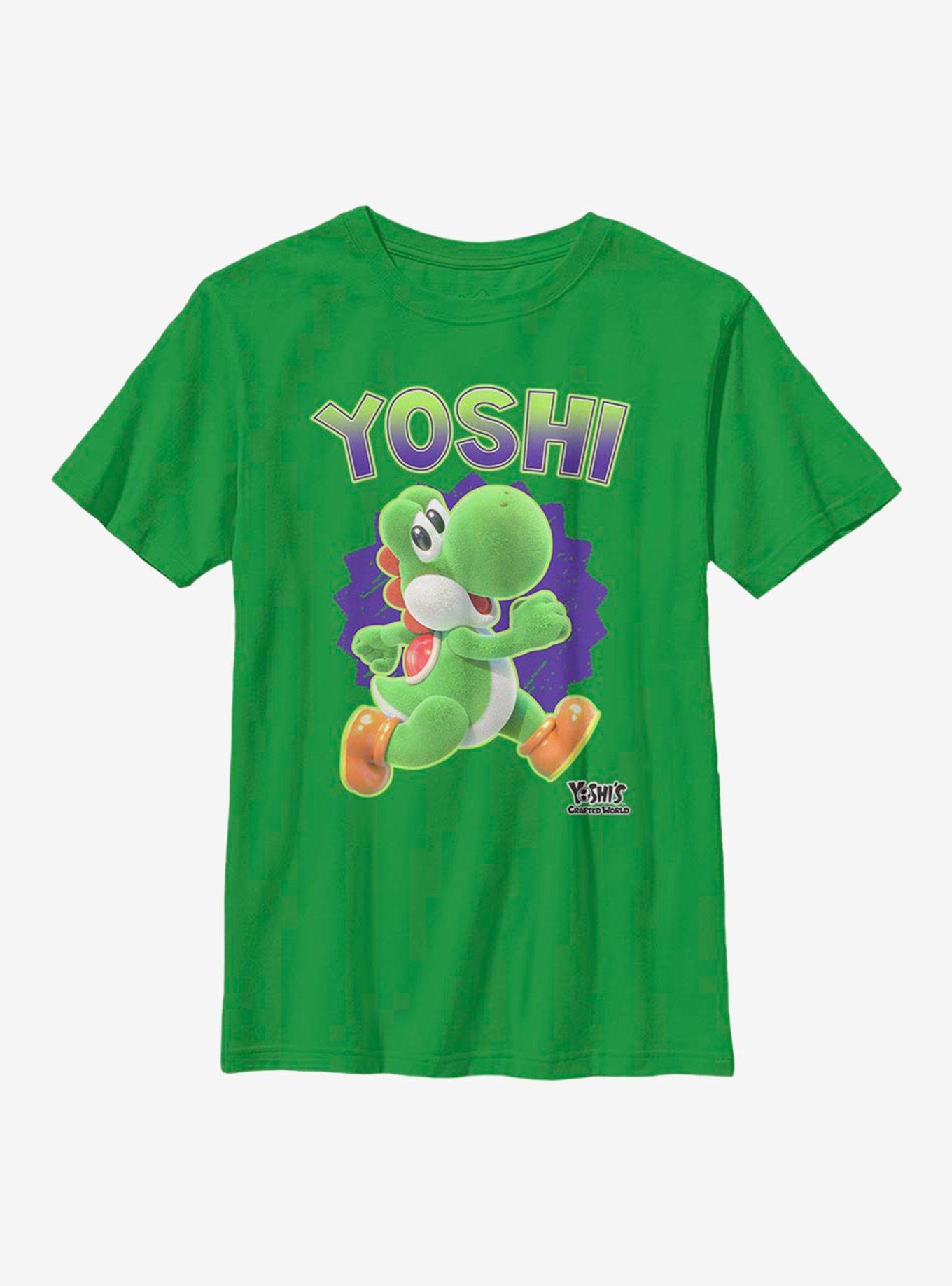 Nintendo Super Mario Fuzzy Yoshi Youth T-Shirt, , hi-res